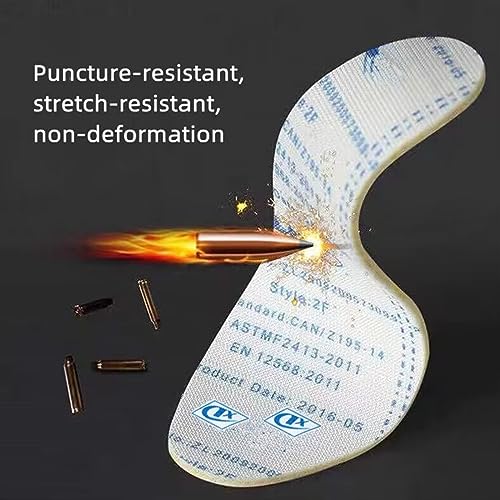 Image of Outdoor Site Anti-Puncture Damping Pads Kevlar Stab-Resistant Insole Anti-Piercing Stab-Resistant Wear Soft Safety Shoes Insole ((US8 /EU41))