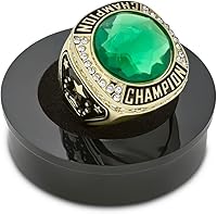 Vista 1 de Express Medals Anillos de Campeón de Color Oro con Varias Piedras Centrales Sintéticas Trofeo Premio Regalo Anillo de Campeonato Ganador Torneo