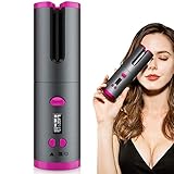 ❤【INDIVIDUELLE EINSTELLUNGEN】Durch die verschiedenen Zeit- und Temperatureinstellungen können Sie das Gerät individuell auf Ihre Bedürfnisse und Haare einstellen. 6 Temperatureinstellungen, 150 ℃ / 160 ℃: für die dünne, softe oder gefärbte Haare, 170 ℃ / 180 ℃ für die übliche Haare, 190 ℃ / 200 ℃ für die dicke oder wellige Haare. 3 Zeiteinstellungen, 8s / 10s für die natürlichen großen Locken, 12s / 14s für die sanften mittlen Locken, 16s / 18s für die engen kleinen Locken.