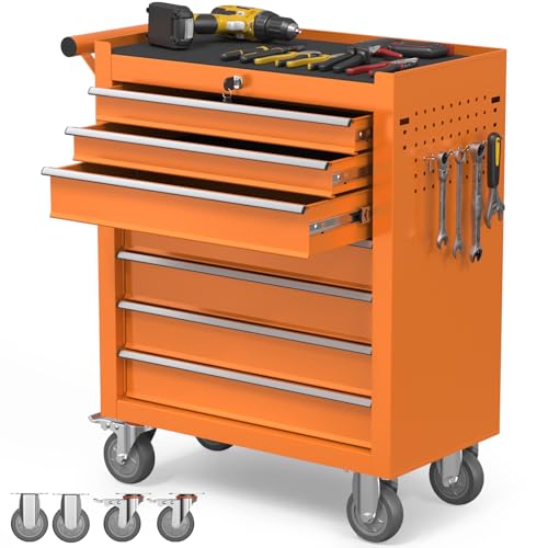 WYNIXARZ Rolling Tool Chest 7-Drawer, Rolling Tool Box with Wheels