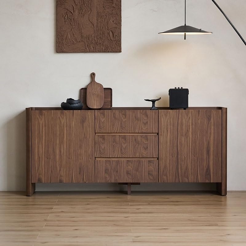 Szafka do baru kawowego z litego drewna restauracja bar kuchnia nowoczesny salon przechowywanie bali hotelowa dekoracja wejściowa meble szafka bufetowa ze schowkiem (140 x 40 x 85 cm)