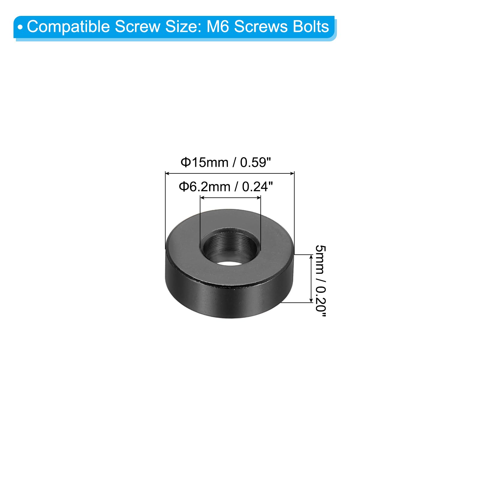 PATIKIL M6 Aluminum Spacers - Image 2
