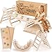 Goodevas 5-in-1 Montessori Klettergerüst Indoor aus Holz mit Rutsche – Kletterdreieck Montessori für Kinder ab 1 Jahr, Indoor Spielplatz Baby Kletterset, Indoor Kletterspielzeug Dreieck