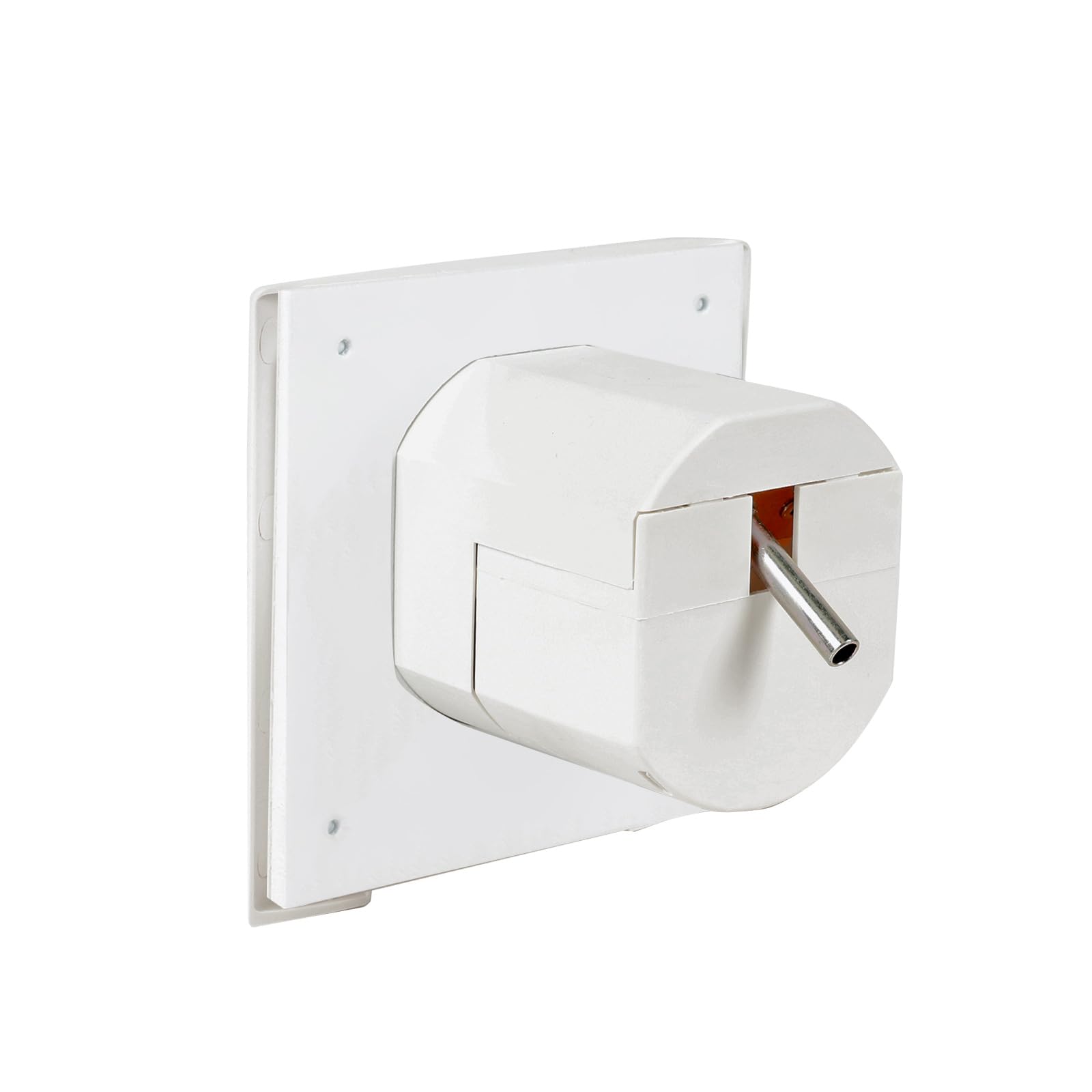 G607 - Enchufe de gas (30 mbar, llave de paso), color blanco