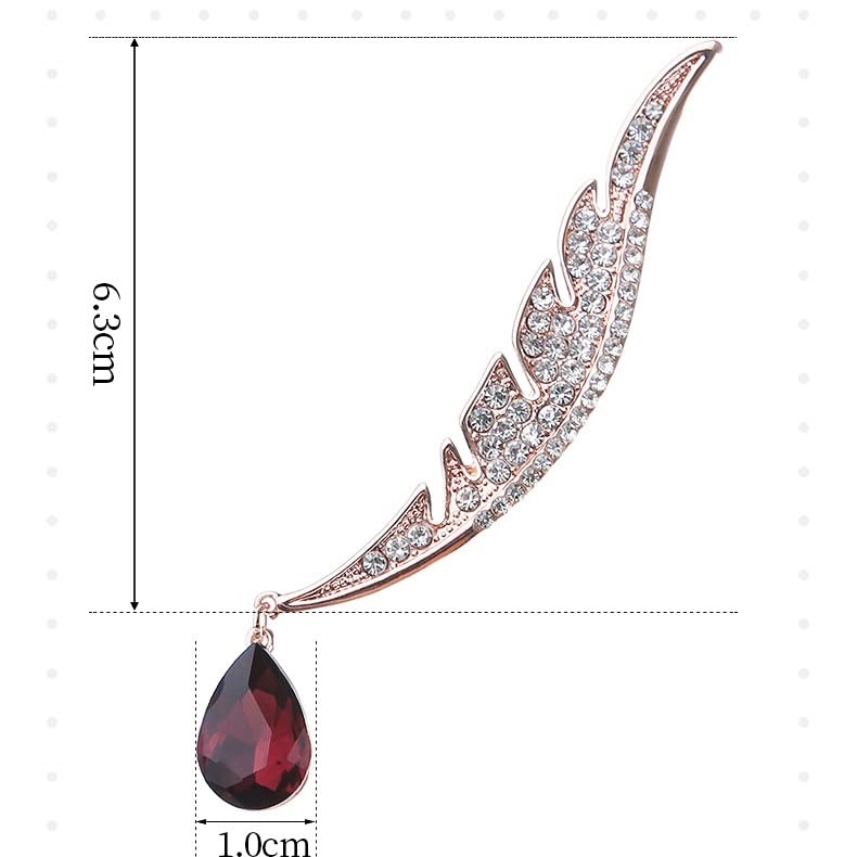 Broche de résidence en cristal chic à porter au bureau ou pour un cocktail élégant