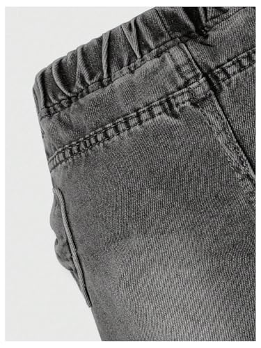 WDIRARA Toddler Girl's Bow Wide Leg Jeans Elastic High Waisted Denim Pants4