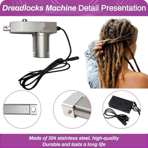Machine de fabrication de dreadlocks électrique portable pour cheveux humains