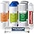 iSpring F10KU 1-Year Replacement Supply Filter Cartridge Pack Set for 7-Stage Alkaline Mineral UV Reverse Osmosis RO Systems, 10 Piece, White
