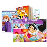 Disney Giant Floor Coloring Pad Set for Kids - Bundle Includes 3 Giant Floor Coloring Books (Featuring Frozen, Minnie Mouse and Disney Princesses)