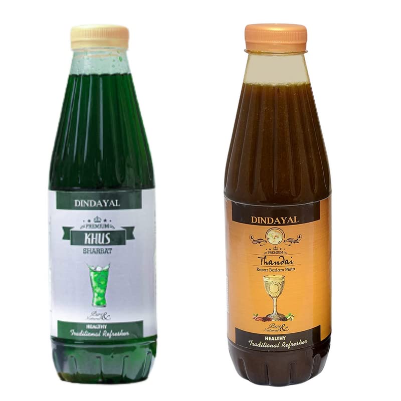 Dindayal Aushadhi - Premium Thandai With Kesar Badam, Pista And Premium Khus Sharbat -750 ml… (B0B1X67F8T) Amazon Price History, Amazon Price Tracker