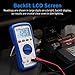 Etekcity Professional Digital Multimeter Voltmeter A1000, AC/DC Voltage Tester, TRMS 6000 Counts, Current, Resistance, Frequency, Continuity, Capacitance, Diode, Temperature, NCV