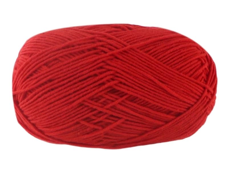 Fil coton au lait 4 épaisseurs pour crochet 120m - Lot de 5 pelotes peignées