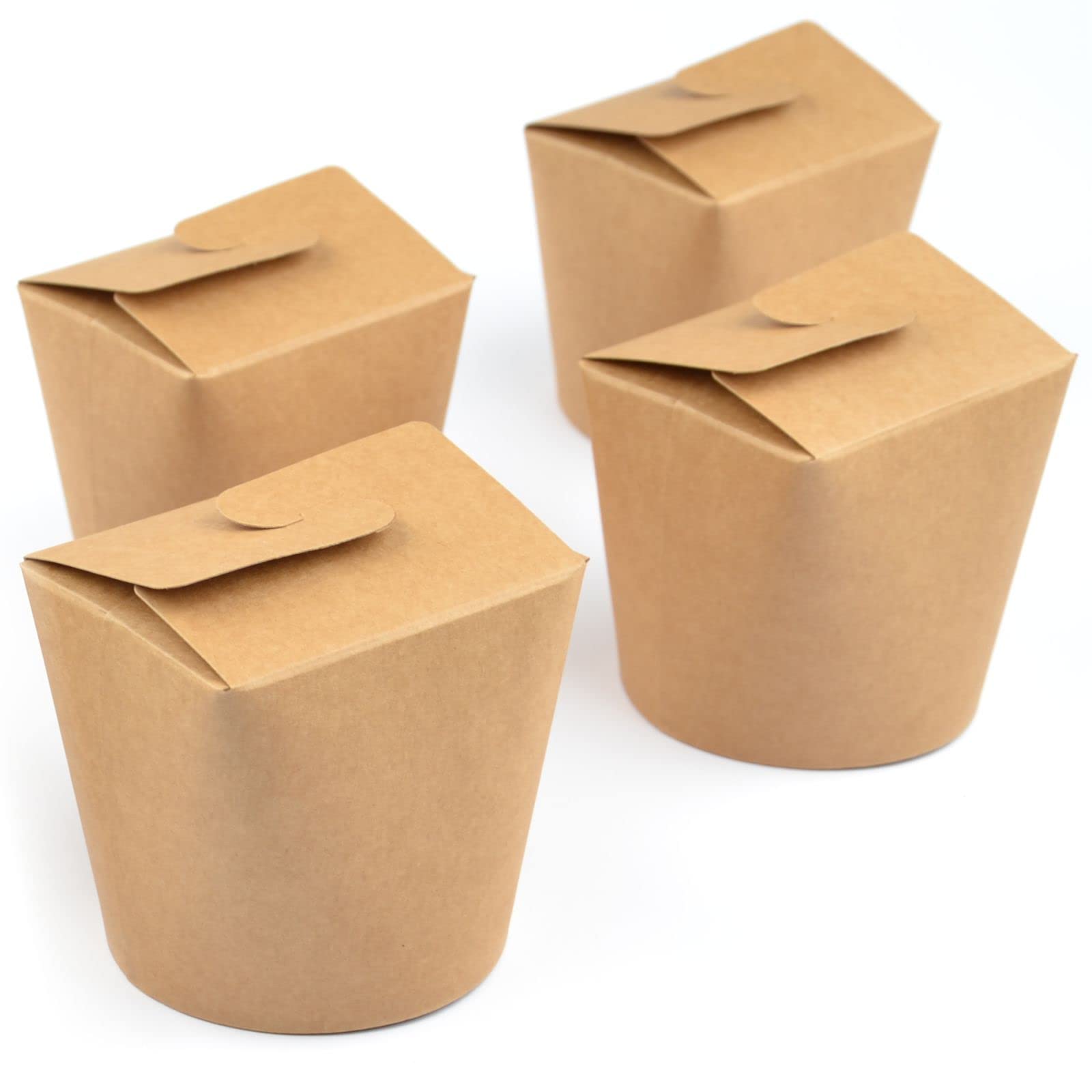 Generisch 500 Stück Dönerboxen, Kraft, 750 ml (26 OZ) Braun Kebab Snackbox Foodcontainer Pappbox Nudelbox Asiabox Pastaboxen Food-Boxen Take-away Imbiss Pommes-Box