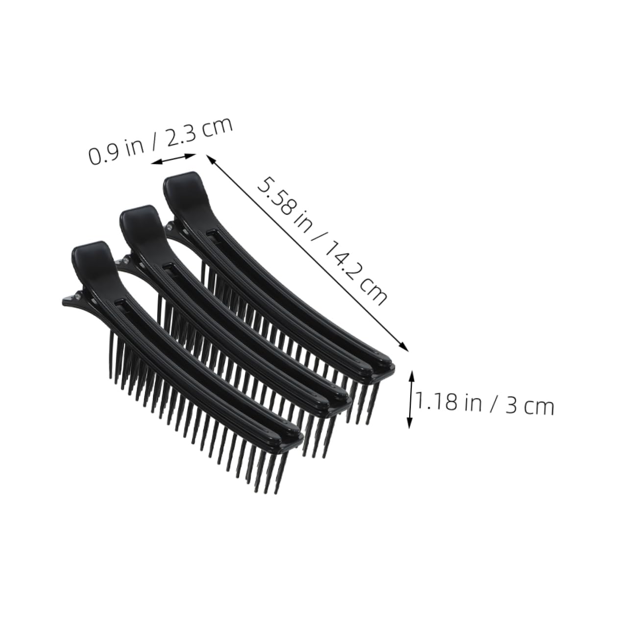 FRCOLOR 30 horquillas de peluquería, pinzas para el cabello, clips de maquillaje para el cabello, pinzas para el cabello, pinzas para el cabello, pinzas de pelo para peinar, sección de pinzas de pelo