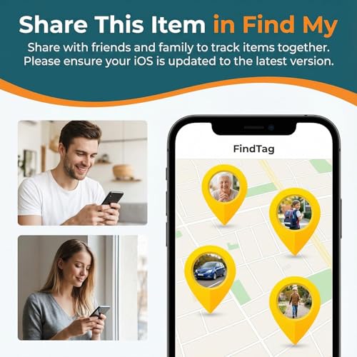 Image of 4 Pack Tags Tracker [Apple MFi Certified] Pair with Apple Find My(iOS Only)