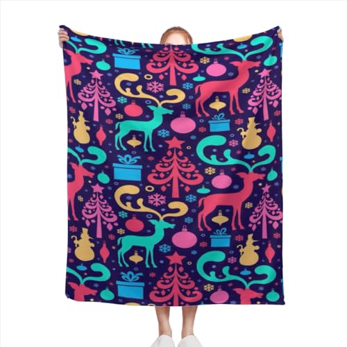 NX}X Christmas ѕz [΍ y  uPbg I[V[Y 􂦂 g ӂ Ȃ߂炩 }CNt@Co[ RpNg y 唻 i80x60 Inch(204x152 cm)j