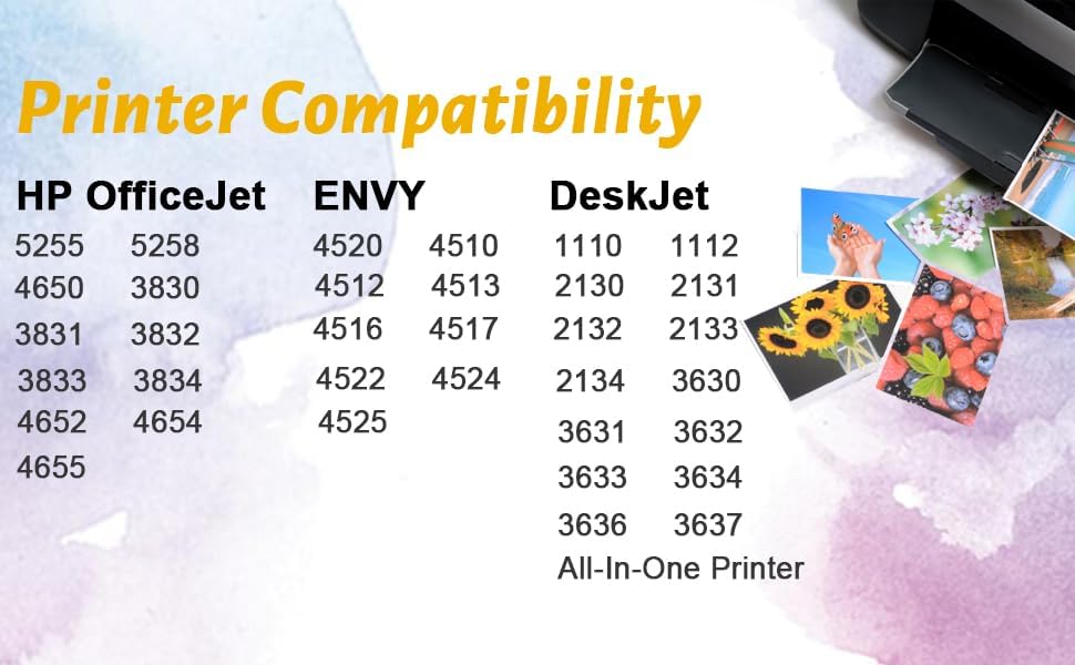 Miniatura 2 de Inktopia Cartucho de tinta remanufacturado de repuesto para HP 63 XL 63XL para impresora HP OfficeJet 5255 5258 3830 Envy 4520 4512 4513 DeskJet