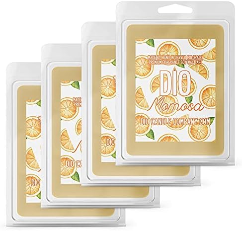 Mother's Day Mimosa Wax Melts (4 Pack) Champagne and Orange Juice Scented Soy