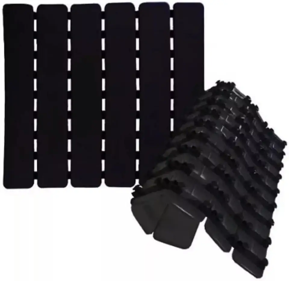 Tapete Estrado Antiderrapante para Box Banheiro STM Plastic 53x48 (1, Preto)