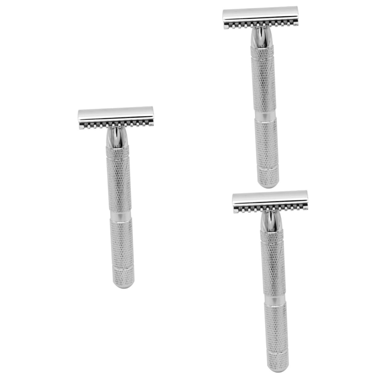 Beavorty 3stücke Doppelsicherheitsrasierer Für Hochwertiger Rasierer Mit Ergonomischem Griff Für Sanfte Und Gründliche Hautirritationen
