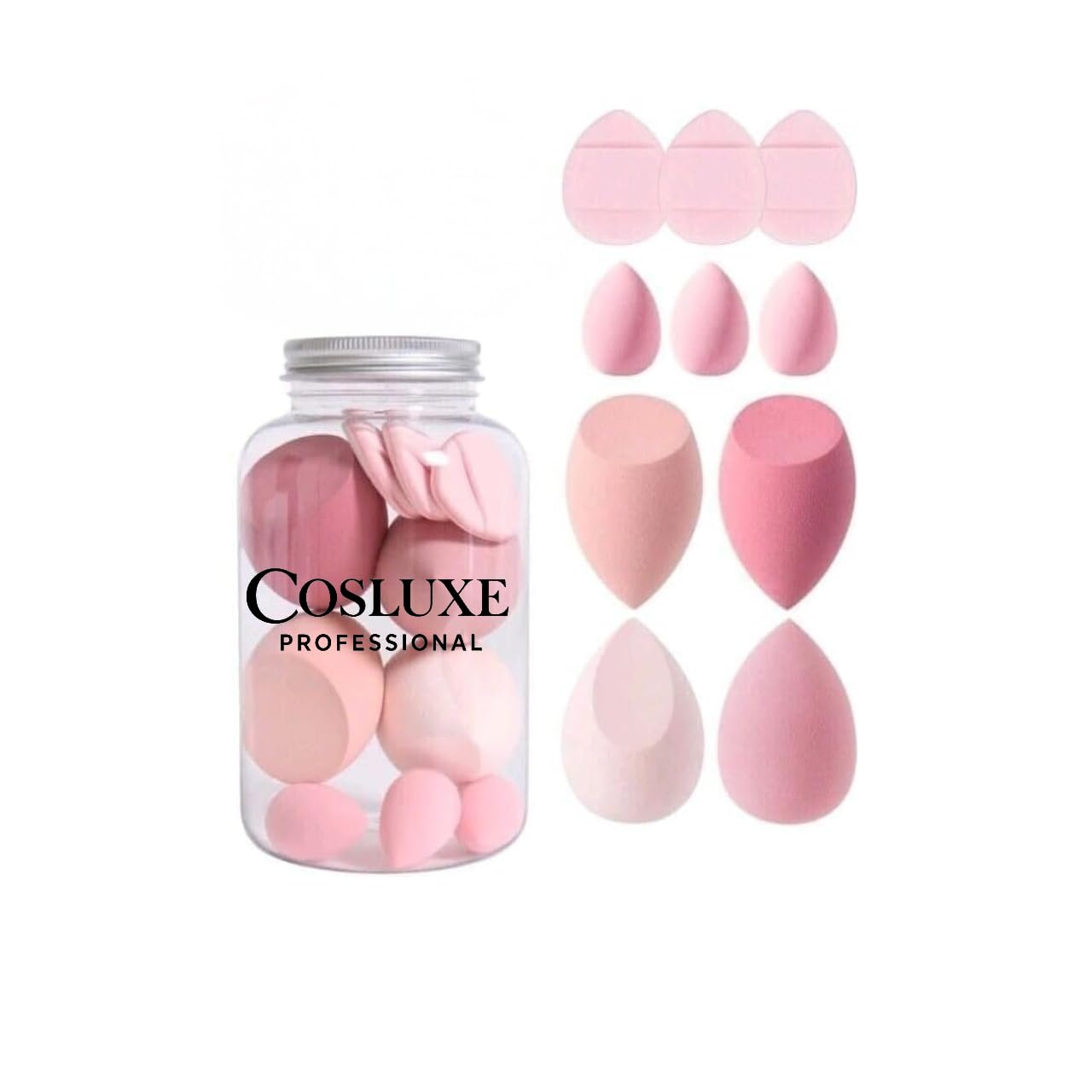 10Pcs Makeup Sponges Set With Storage Case, Including 4 Blenders, 3 Mini Beauty Blenders, 3 Mini Finger Cushions For Liquid, Cream & Powder, Multicolor Makeup Sponge Set for All types Of Skin-picture-22