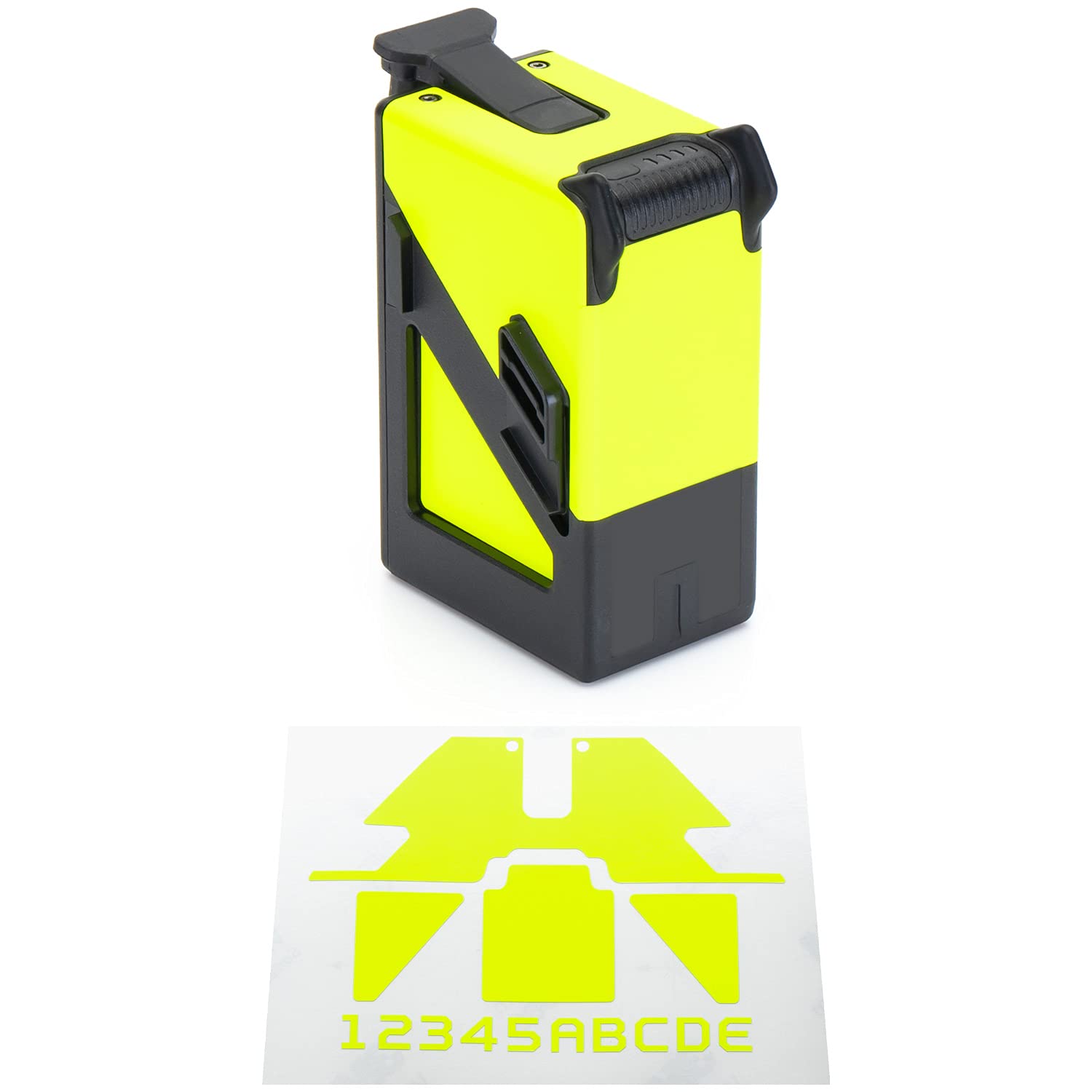 WRAPGRADE Skin Compatible with DJI FPV | One Battery (NEON YELLOW)