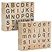 Alphabet Wood Rubber Stamp Set