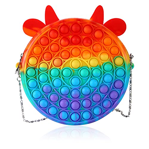 iBander Silicone Push Pop Bubbles Fidget Jouet Sensoriel Coloré Pop Fidget Jouet Autisme Besoins Spéciaux Anti-Stress Cover