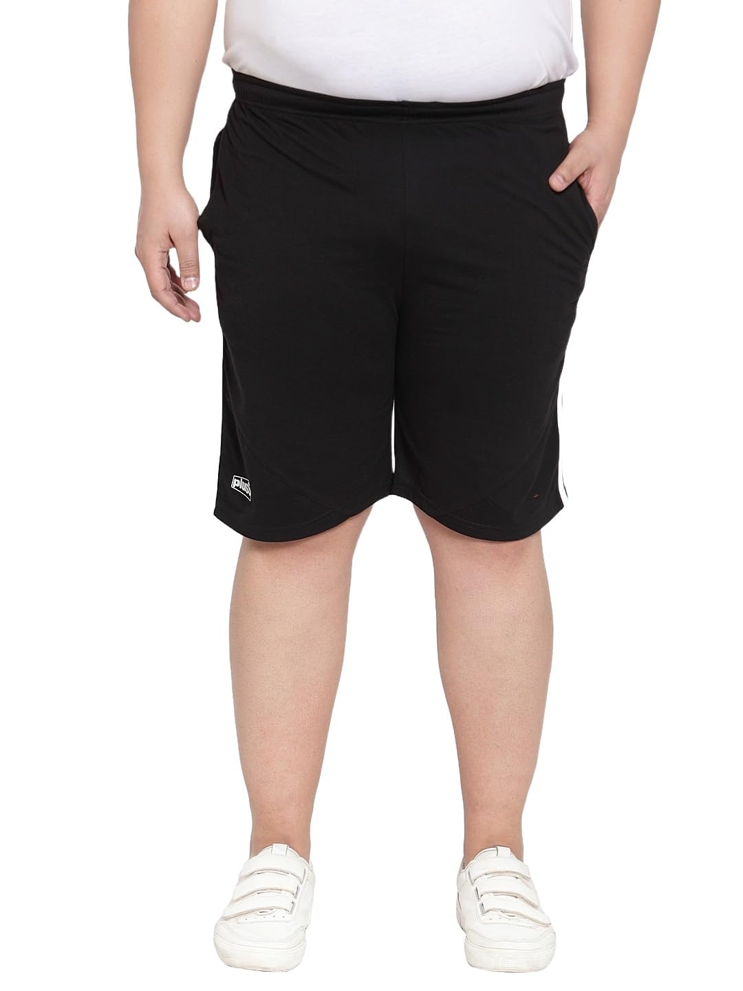 Men Plus Size Solid Regular Fit Regular Shorts-image-45