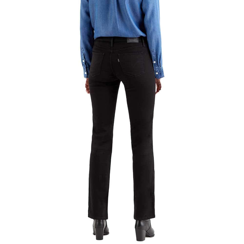 Levi's Damen Jeanshose 314 Shaping mit Stretch-Anteil, Straight Fit, Schwarz (Black And Black), W31/L32