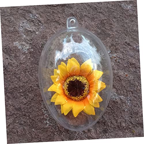 Boules décoratives œuf transparentes incassables pour décoration de Pâques