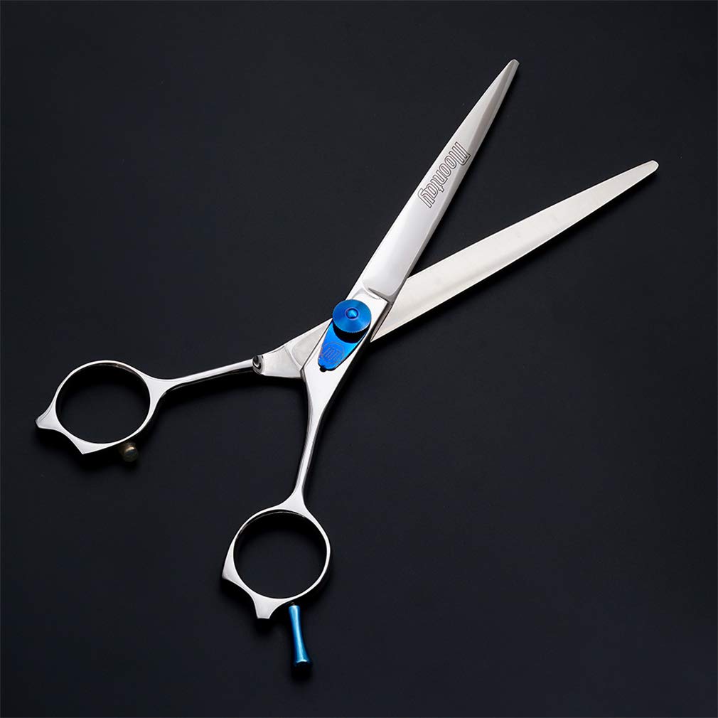 7.0 inch Governare Dell'animale Domestico Forbici, in Acciaio Inox Professionale Diritta Scissor Cesoie Governare Dell'animale Domestico con Vite di Regolazione, per Pet Barber Shop