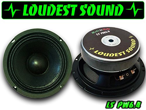 COPPIA Loudest Sound LS PW6.4 Power Series Mid Woofer 16 cm audio 165mm predisposizioni auto 165mm medio basso