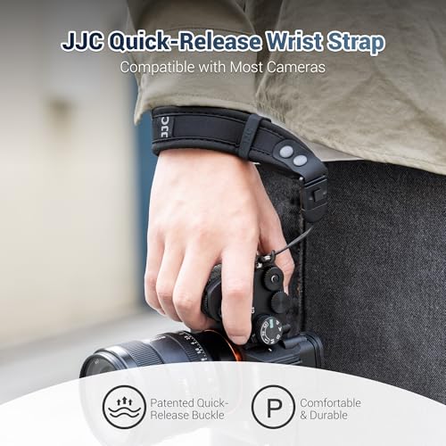 Image of JJC Camera Hand Wrist Strap for Sony ZV-1 ZV-1F ZV-E1 RX100 VII, Ricoh GRIV | Soft Strap for Sony ZV1 ZV1F ZVE1 Ricoh GR IV GR III GR4 GR3 Canon PowerShot V1 SX740 HS & More Mirrorless Digital Cameras