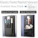 Pen Holder, Pencil Holder, Pen Sleeve Case for Hard Cover Journals, Notebooks, Books, Binders, Hold Multi Pens Pencils Rulers Durable Fabrics, Detachable, Elastic Band. Black.