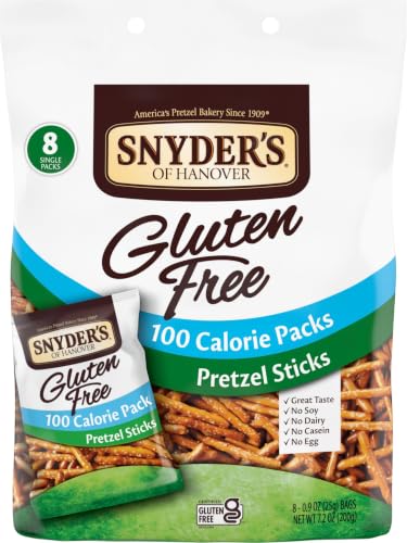 Image of Snyder's of Hanover Gluten Free Pretzel Sticks, 100 Calorie Individual Packs, (Pack of 48)