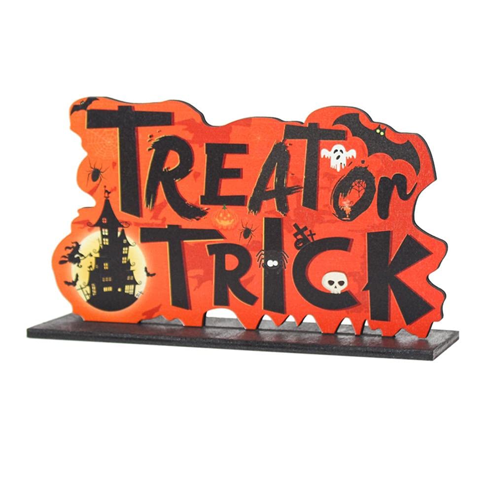 Halloween-Dekorationen,Holzkürbis-Dekorationszubehör Szenenlayout Haushaltsornamente Halloween-Dekorationen Weihnachtsdekorationen Halloween-Dekorationen Gartenornamente im Freien little surprise