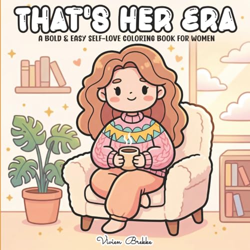 That's Her Era: A Bold & Easy Self-Love Coloring Book for Women: Cozy Girl Daily Activities for Relaxation
