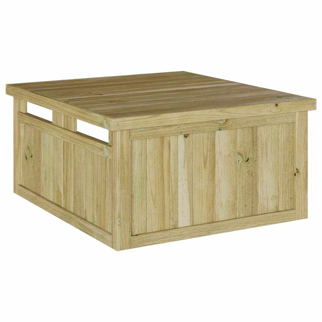 Cortacésped garaje de madera de pino impregnada marrón 73,5 x 81,5 x 38,5 cm rectangular para exteriores, jardín, terraza, espacio de almacenamiento, protección para herramientas de jardín