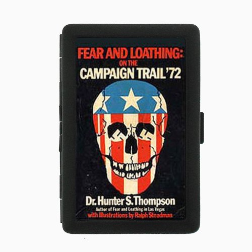 Hunter S. Thompson Fear Loathing Double-Sided Black Color Cigarette Case, ID Holder, and wallet D-078