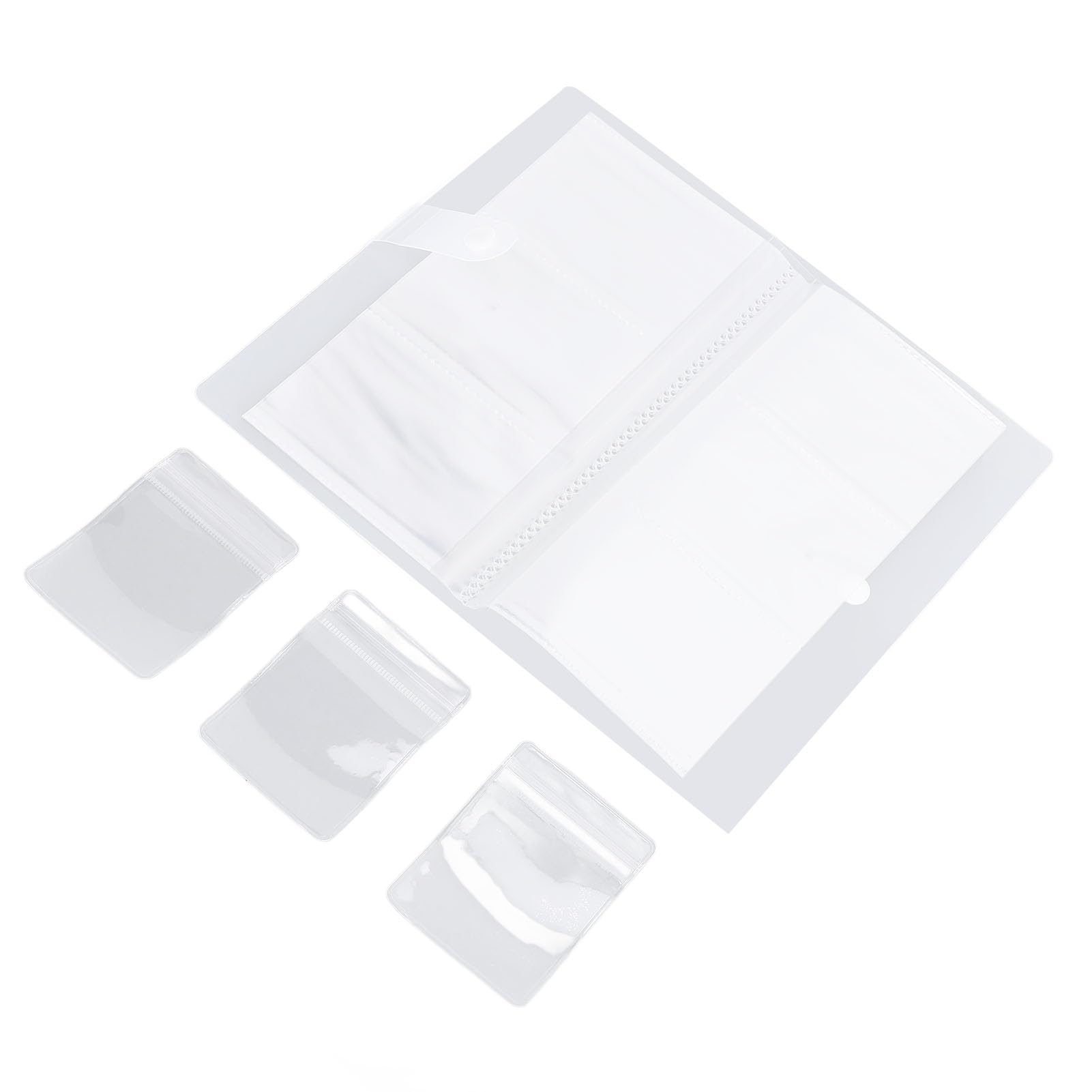 ZJchao Transparent Jewelry Storage Book Double Layer Organizer Album for Rings Necklaces Bracelets