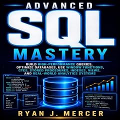 Diseño de la portada del título Advanced SQL Mastery