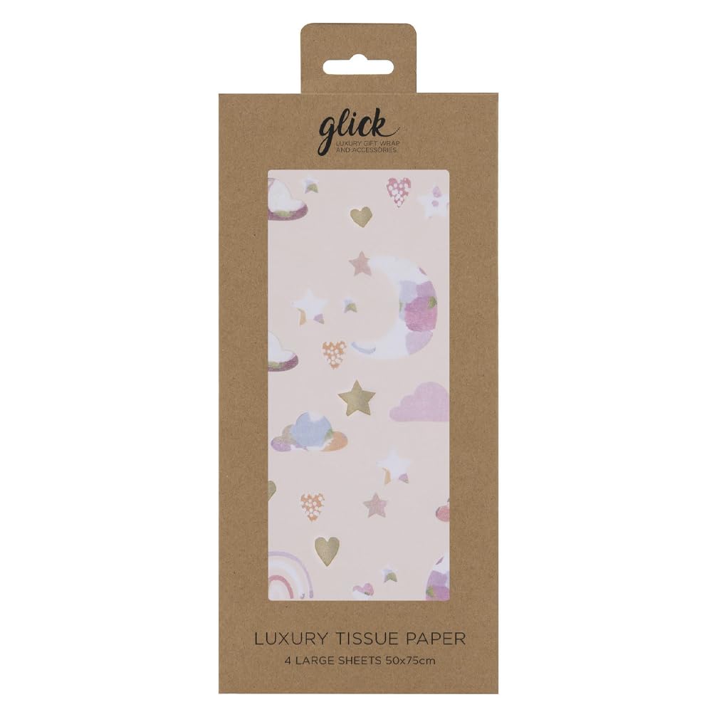 Stephanie Dyment Baby Girl Glick 4 Sheets Tissue Wrapping Paper 50 x 75 cm