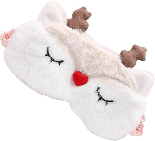 Antifaz para dormir con los ojos vendados de felpa cómoda para niños, niñas y adultos viajes