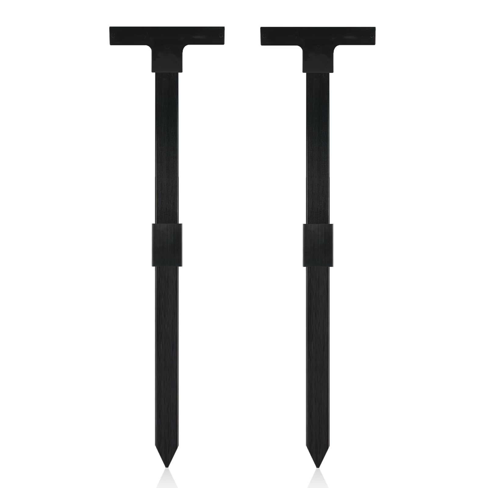 Photo 1 of Acrebain Fiberglass Rod Stake for Yard Signs, 28 Inch, Black (2 Packs)