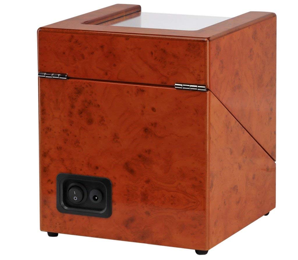 Uhrenbeweger Uhrenbeweger-Boxen Nussbaumfarbe Einzelkopf 2 Uhren Automatische Uhrenaufzugswiege Motorbox Elektrisch rotierende Uhrenbox Uhrenbeweger Uhrenbox Needed
