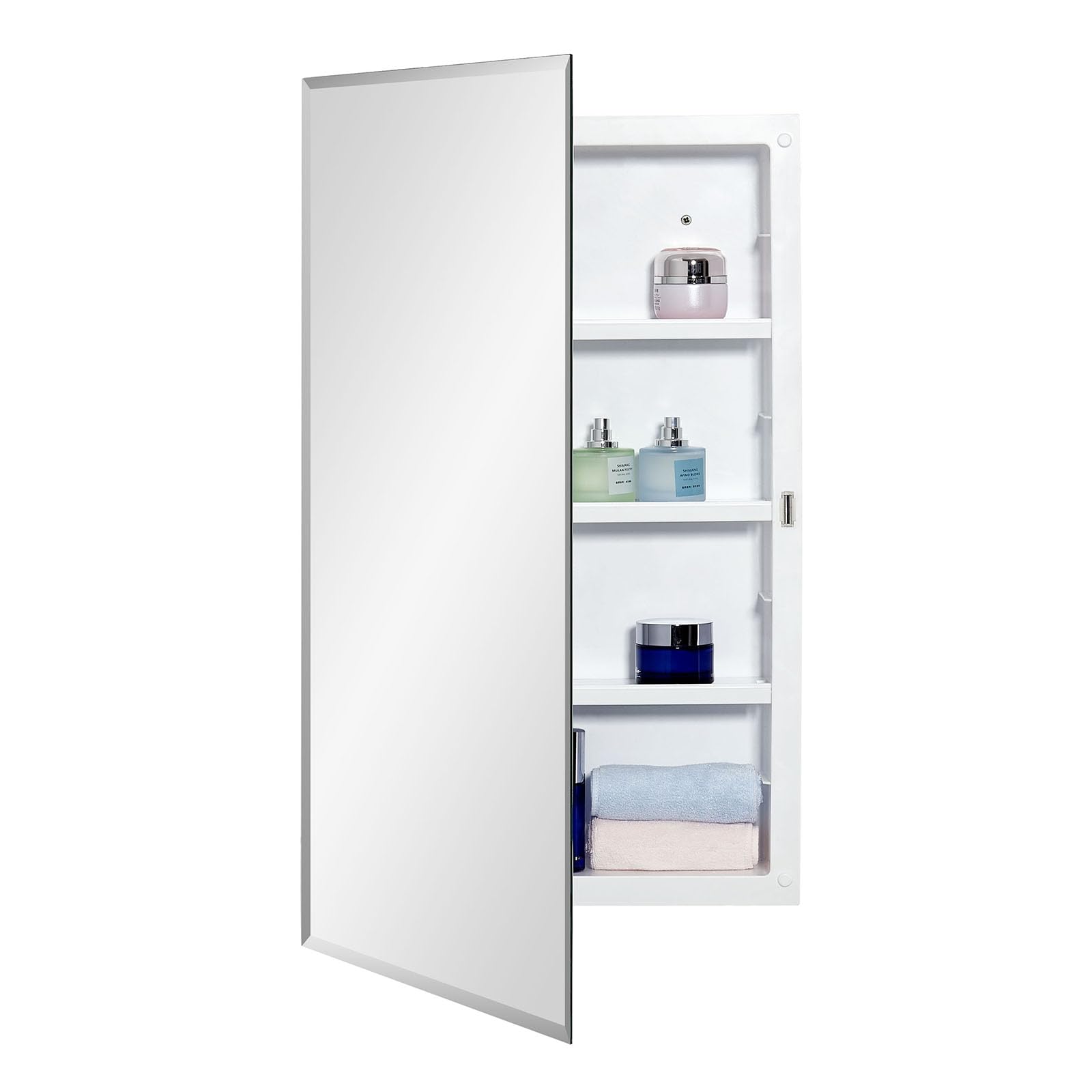 IDYLLOR Plastic Medicine Mirror Cabinet