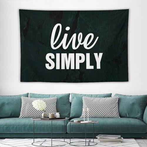 Tapiz para colgar Yelolyio de 152x228 cm con diseño textil que transforma paredes 3