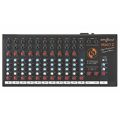 Studiomaster Mini 12 Built-in echo/delay processor with unique E-...
