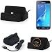 Produktbild K-S-Trade Dockingstation Kompatibel Mit Samsung Galaxy J3 Duos (2016) Docking Station Micro USB Tisch Lade Dock Ladegerät Charger Inkl. Kabel Zum Laden Und Synchronisieren, Schwarz
